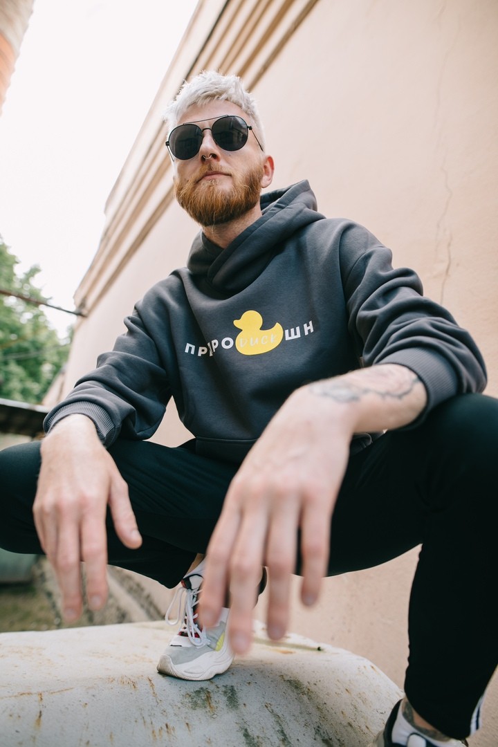 Худи "Предпродакшн" графитовый M в магазине RentaPhoto.Store