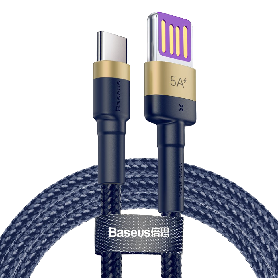 Кабель Baseus Cafule HW Type-C 40Вт 1м Синий в магазине RentaPhoto.Store