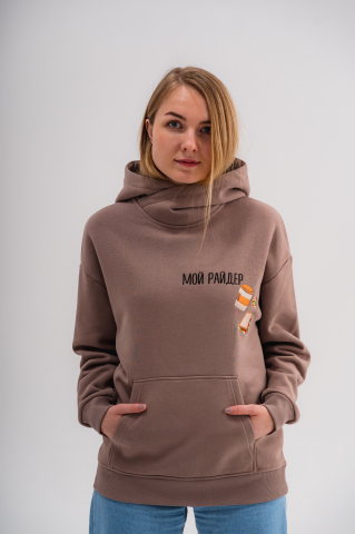 Худи "Мой райдер" капучино L в магазине RentaPhoto.Store