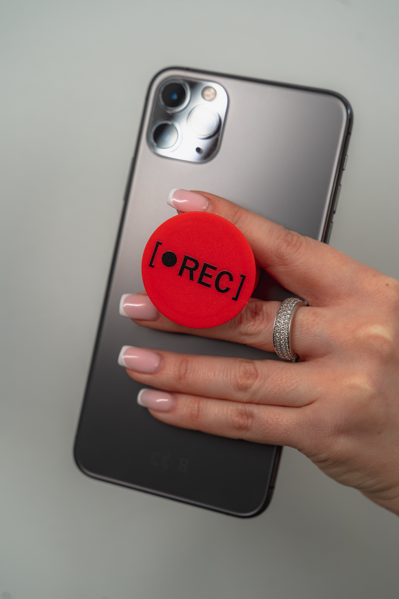 Попсокет "REC" красный в магазине RentaPhoto.Store