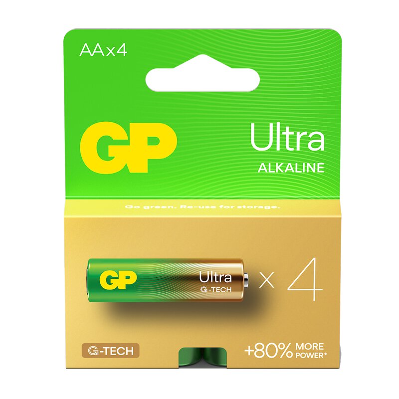 Батарейки GP Ultra GP15AUA21-2CRSBC4 G-Tech LR6 BL4 - 4 шт в магазине RentaPhoto.Store
