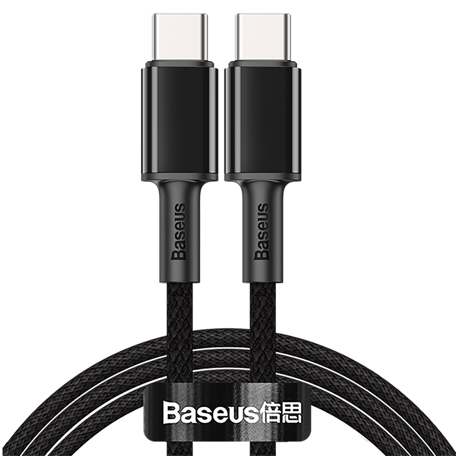 Кабель Baseus High Density Braided Type-C 100W 2м Черный в магазине RentaPhoto.Store